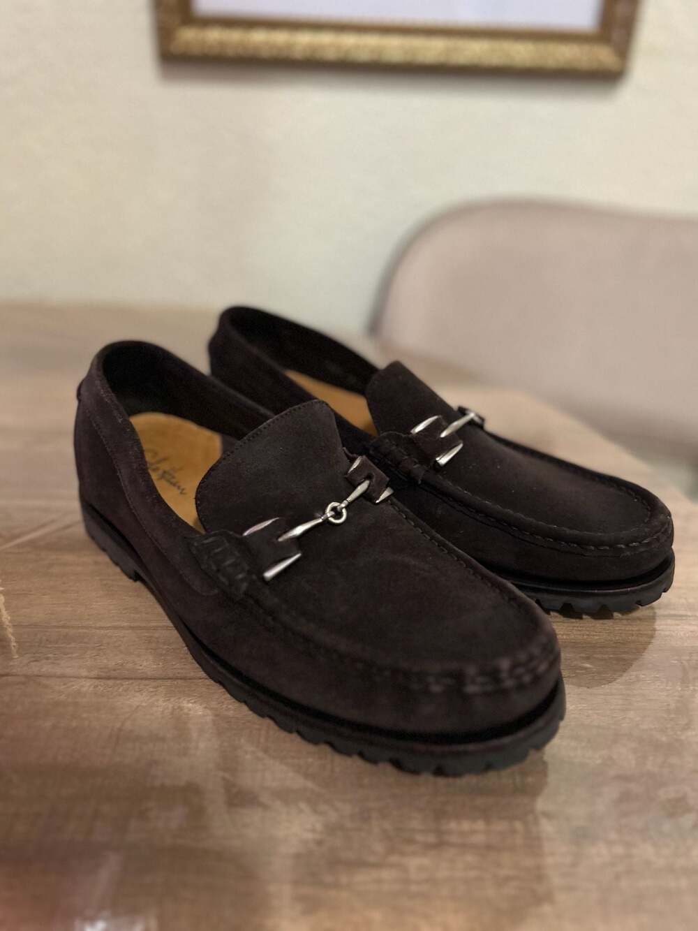 Cole Haan Men's Size 10 Brown Suede Bit Loafers y2k